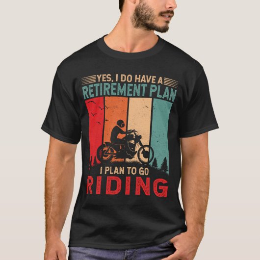 Van plan om te gaan Rijden Grappige Motorcycle Rid T-shirt (Voorkant)