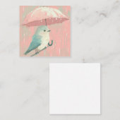 Van plassen tot pagina's, vogelverbeelding notitiekaartje (Voorkant / Achterkant)