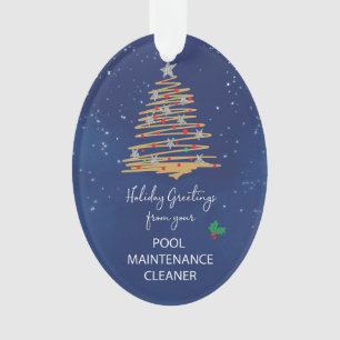 Van Pool Maintenance Cleaner Kerstboom Ornament