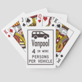 Van-poolteken Pokerkaarten (Achterkant)