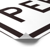 Van-poolteken Poster (Hoek)