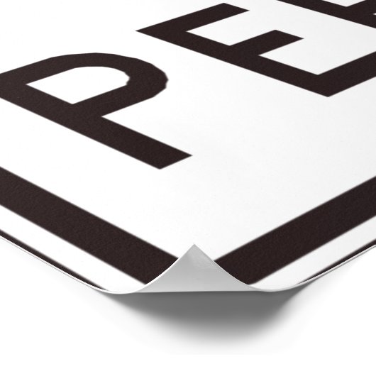 Van-poolteken Poster (Hoek)