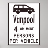 Van-poolteken Poster (Voorkant)