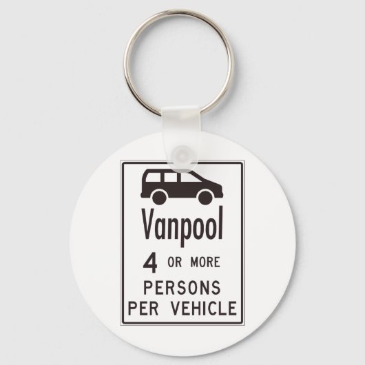 Van-poolteken Sleutelhanger (Voorkant)