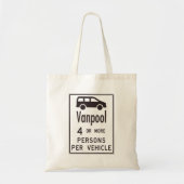 Van-poolteken Tote Bag (Voorkant)