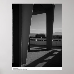 Van Porch of Physics Lecture Hall Building Poster