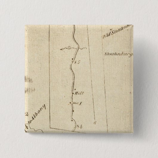 Van Poughkeepsie naar Albany 14 Vierkante Button 5,1 Cm (Voorkant)