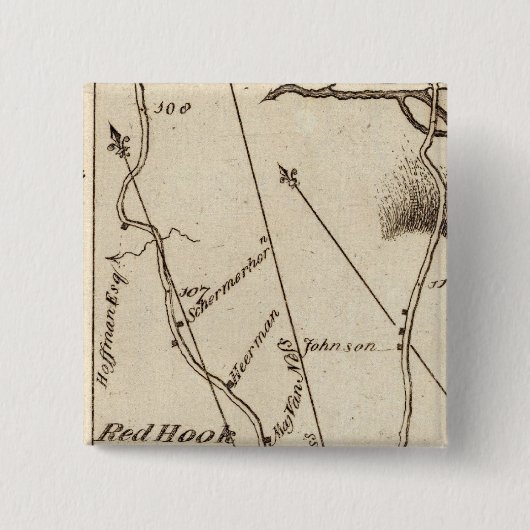 Van Poughkeepsie naar Albany 22 Vierkante Button 5,1 Cm (Voorkant)