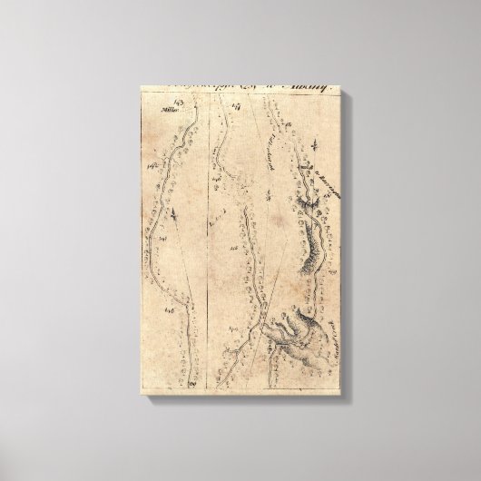 Van Poughkeepsie naar Albany 25 Canvas Afdruk (Voorkant)