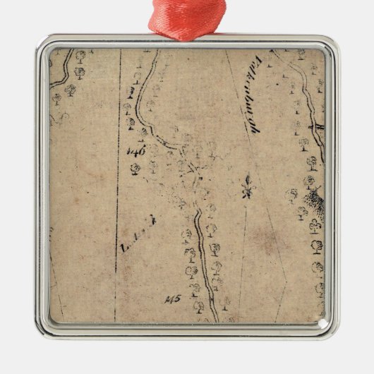 Van Poughkeepsie naar Albany 25 Metalen Ornament (Voorkant)