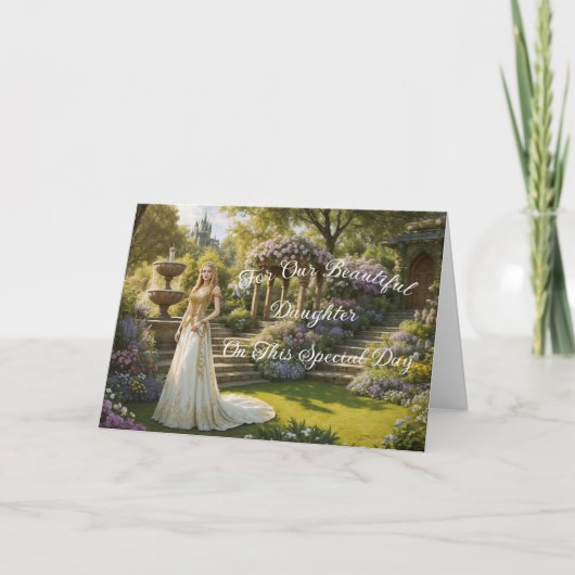 Van prinses tot koningin - Verjaardag Feestdagen Kaart (Voorkant)