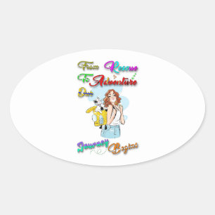 Van redding tot avontuur Onze reis begint met pote Ovale Sticker