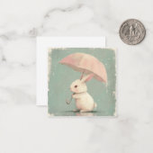 Van regendruppels tot reflecties: Bunny Creative Notitiekaartje (Voorkant / Achterkant in situ)