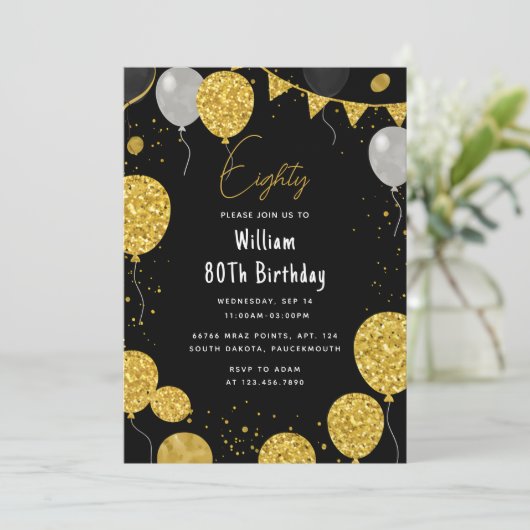 Van Retro Fun Volwassen Humor Happy Chic 80ste Ver Kaart (Staand voorkant)