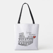 Van Rome met Love Bag Tote Bag (Achterkant)