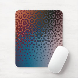 Van rood naar blauw geometrisch patroon muismat