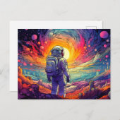 Van ruimte & verder illustratie briefkaart (Voorkant / Achterkant)