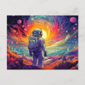 Van ruimte & verder illustratie briefkaart (Voorkant)