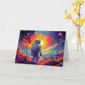 Van ruimte & verder illustratie kaart (Gele Bloem)