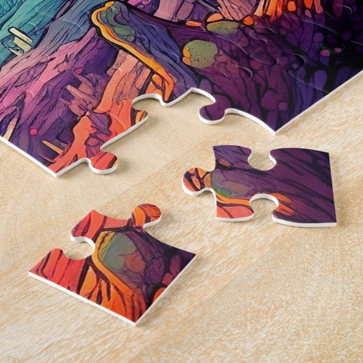 Van ruimte & verder illustratie legpuzzel (Zijkant)