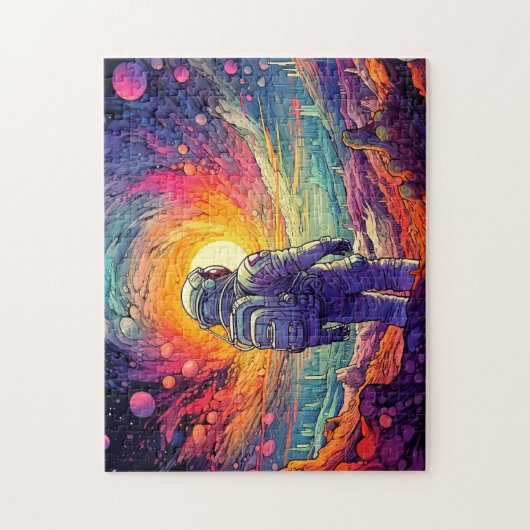 Van ruimte & verder illustratie legpuzzel (Verticaal)