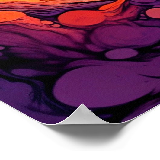 Van ruimte & verder illustratie poster (Hoek)