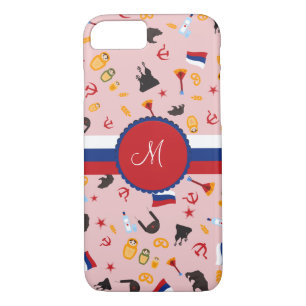 Van Rusland met liefde - Russisch monogram Case-Mate iPhone Case