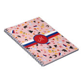 Van Rusland met liefde - Russisch monogram Notitieboek (Rechterzijde)