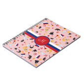 Van Rusland met liefde - Russisch monogram Notitieboek (Linkerzijde)