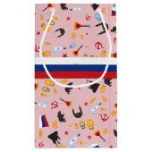 Van Rusland met liefde - Russisch patroon Klein Cadeauzakje (Achterkant)