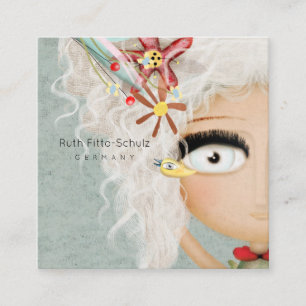 VAN RUTH FITTA-HET ONTWERP VAN SCHULZ- VIERKANTE VISITEKAARTJE