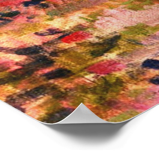 Van Rysselberghe - Tulips en Nasturtiums Poster (Hoek)