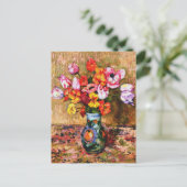 Van Rysselberghe - Tulpen en Oost-Indische kers Briefkaart (Staand voorkant)