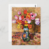 Van Rysselberghe - Tulpen en Oost-Indische kers Briefkaart (Voorkant / Achterkant)