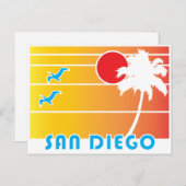 Van San Diego California -  stijl Briefkaart (Voorkant / Achterkant)