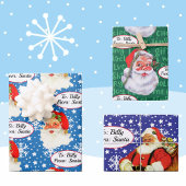 Van Santa Add Child Name 3 Personal KerstW Inpakpapier Vel