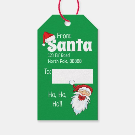 Van Santa Cft-Labels Cadeaulabel (Voorkant)