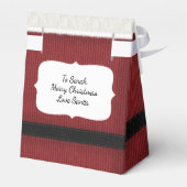 Van Santa Christmas geschenkdoos Bedankdoosjes (Achterkant)