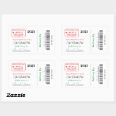 Van Santa Christmas Gift Label Speciale Levering (Vel)