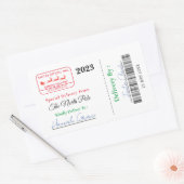 Van Santa Christmas Gift Label Speciale Levering (Envelop)