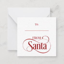 Van Santa Claus Kerstfeestdag Mini Note Kaart Notitiekaartje