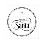 Van Santa Claus kerstfeestdag Rubber Stamp Rubberstempel (Afrduk)