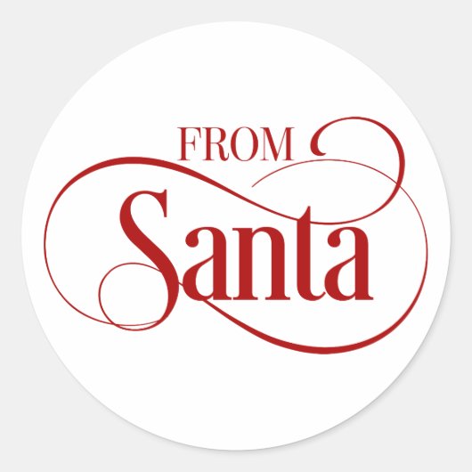 Van Santa Claus kerstfeestdag Sticker (Voorkant)