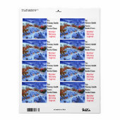 Van Santa Claus Personaliseer de naam van het kind Etiket (Full Sheet)