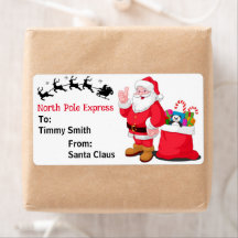 Van Santa Claus Personaliseer de naam van het kind