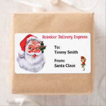Van Santa Claus Personaliseer de naam van het kind
