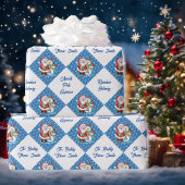 Van Santa Claus Persoonlijke naam Kerstsneeuw Cadeaupapier