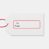 Van Santa Claus Post Kantoor Cadeaulabel (Achterkant Horizontaal)