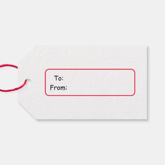 Van Santa Claus Post Kantoor Cadeaulabel (Achterkant Horizontaal)