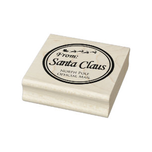 van Santa Claus Rubberstempel